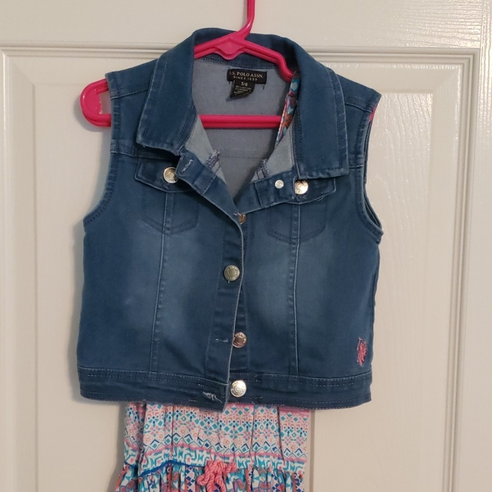 Girls Dress/Vest Combo.